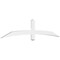 Ekena Millwork Bellingham Architectural Grade PVC Gable Bracket, 84"W x 17 1/2"H x 2"D x 4"F, 5/12 Pitch GBP084X18X0204BEL00 - alternate 1